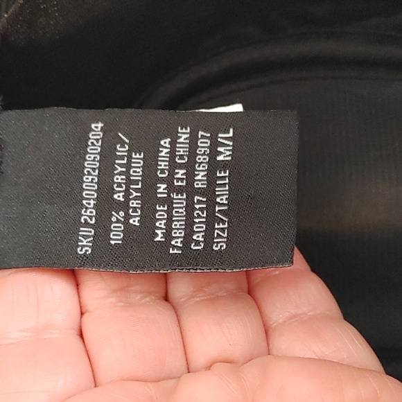 Le Chateau NWOT Black & White Herringbone Fedora - Picture 8 of 11